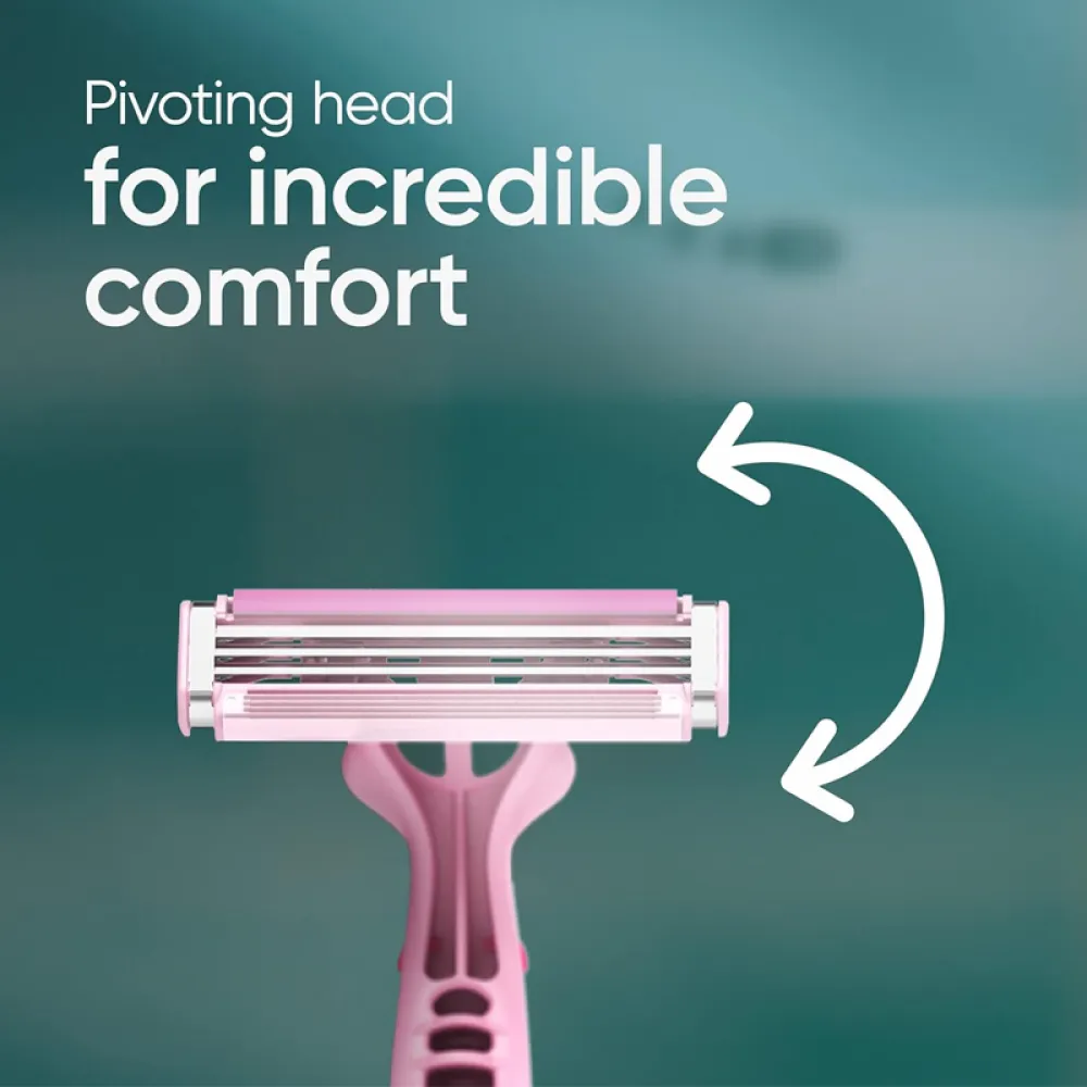 Gillette Simple Venus Shaver 3 Pink Bag 8 + 4 Bead