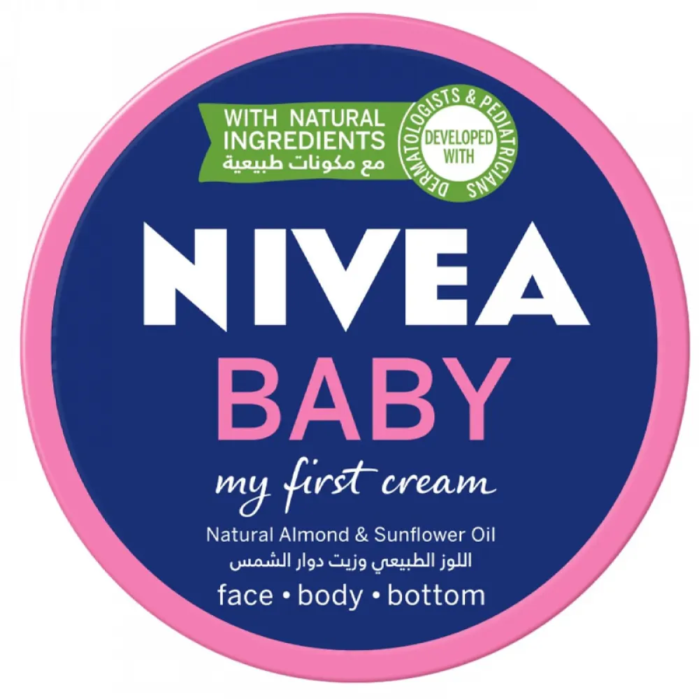 NIVEA Baby All Purpose Cream, My First Cream Natural Almond & Sunflower Oil, 150ml