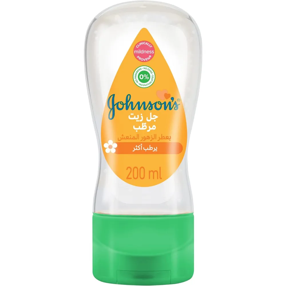 Johnson's Baby Hydrating Oil Gel With Fresh Blossom Scent 200Ml, Yellow