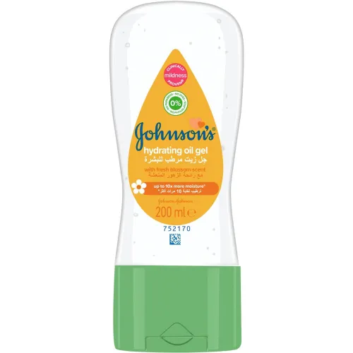زيت جل برائحة الزهور المنعشة من جونسون - 200 مل