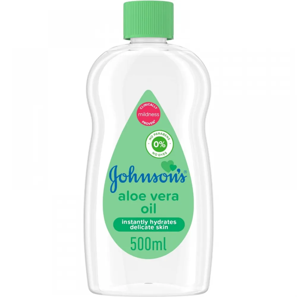 زيت اطفال بصبار الالوفيرا من جونسون بيبي، 500 مل