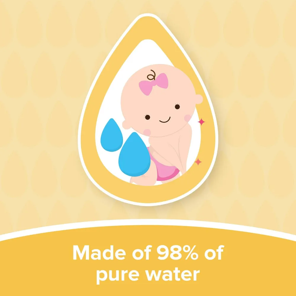 مناديل مبللة فائقة الحساسية للأطفال من جونسون - 168 منديل