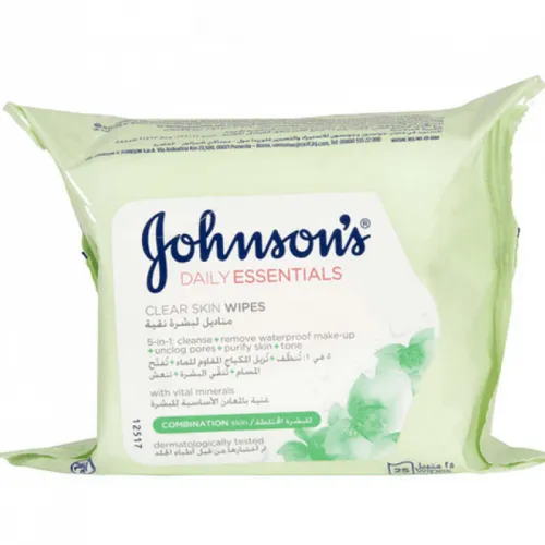 Johnson’s Make-up Removing Wipes for Combination Skin 25 Wipes