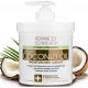 Advanced Clinicals Coconut Oil Cream. Spa size 16oz Moisturizing Cream. Coconut Oil for Face, Hands, Hair.