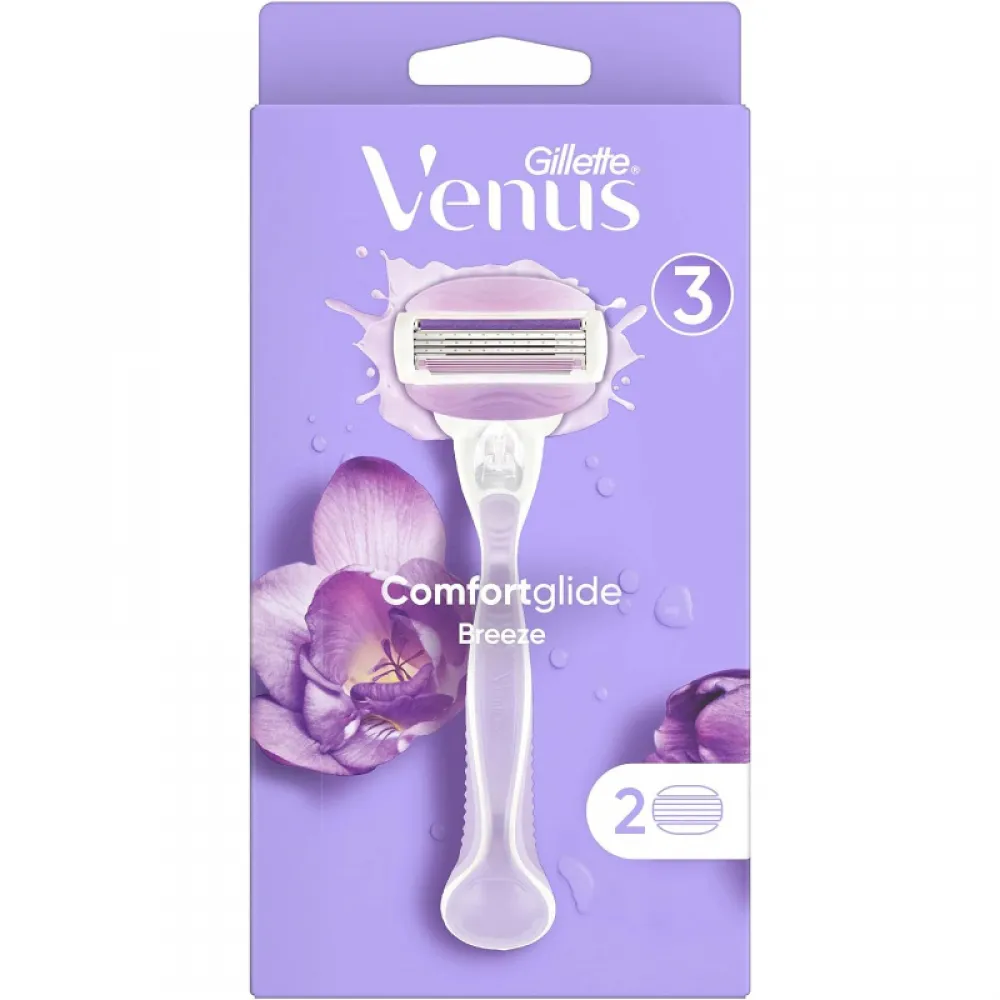 Gillette Venus Breeze Women Razor With 2 Refill Blades