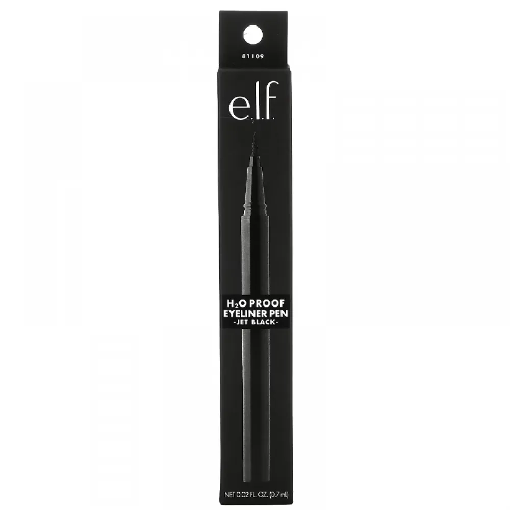 E.L.F., H2O Proof Eyeliner Pen, Jet Black, 0.02 fl oz (0.7 ml)