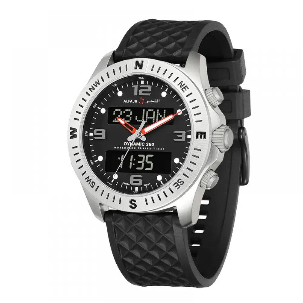 Dynamic Alfajer Watch  360 Rubber Silver