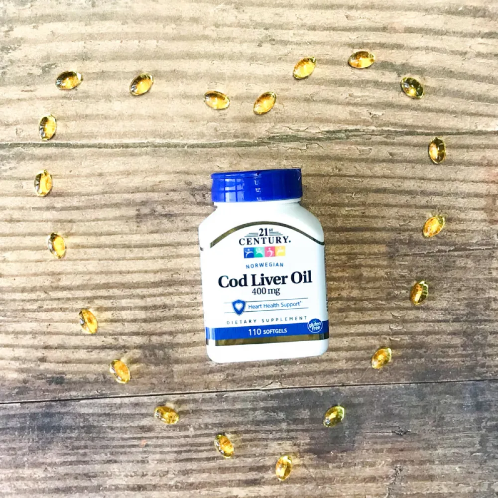 21st Century, Norwegian Cod Liver Oil, 400 mg, 110 Softgels