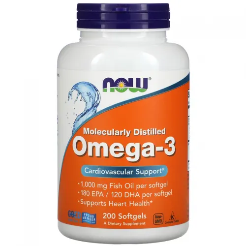 NOW Foods, Omega-3, 180 EPA /120 DHA, 200 Softgels