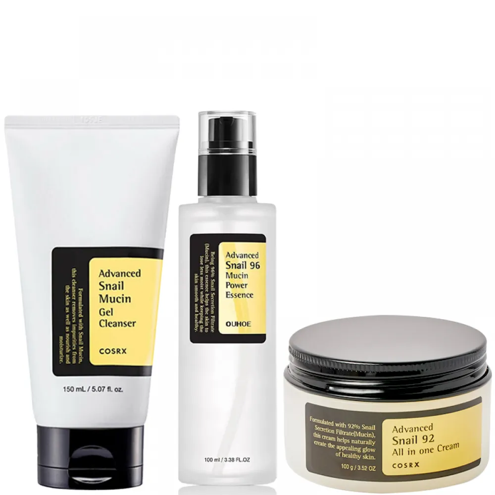 Cosrx Korean Snail Cleansing and Moisturizing Set