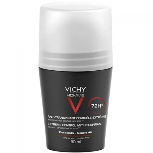 Vichy Homme 72-Hour Anti-Perspirant Deodorant, 50 ml