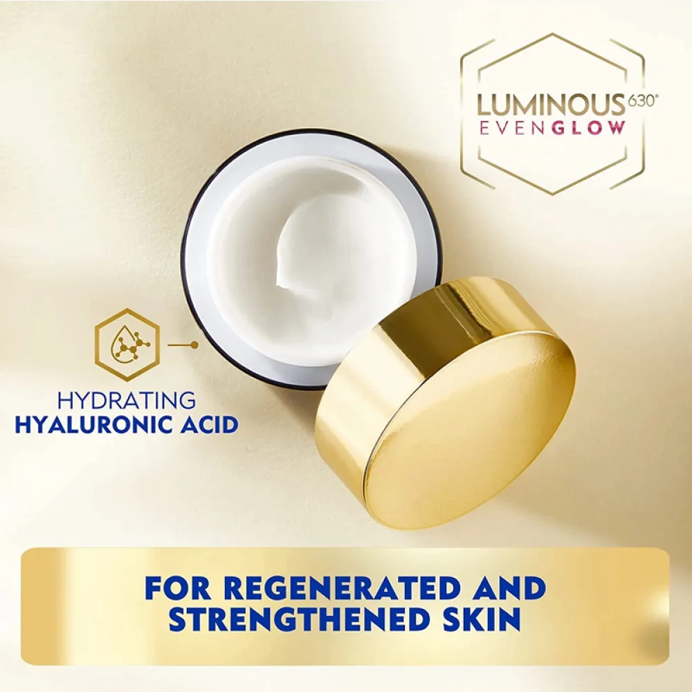 كريم الوجه الليلي لومينوس 630 لنضارة البشرة والحماية من البقع الداكنة من نيفيا - 50 مل