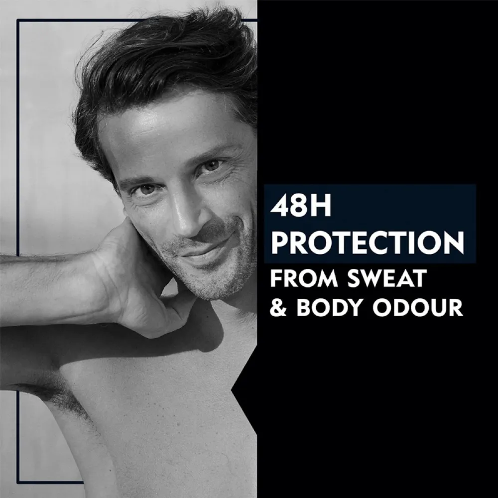 NIVEA MEN Antiperspirant Spray for Men, 48h Protection, Black & White Invisible Original, 150ml