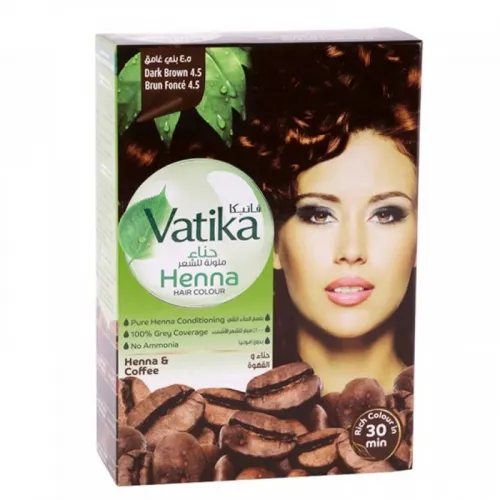 VATIKA HENNA HAIR COLOR - DARK BROWN, 60G
