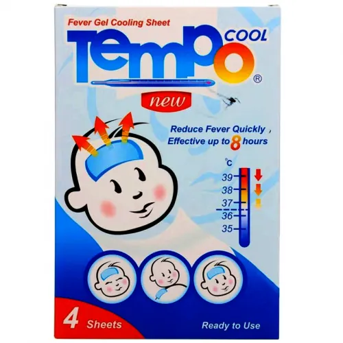 TEMPO 4 Pieces Anti-Fever Gel Cooling Sheets