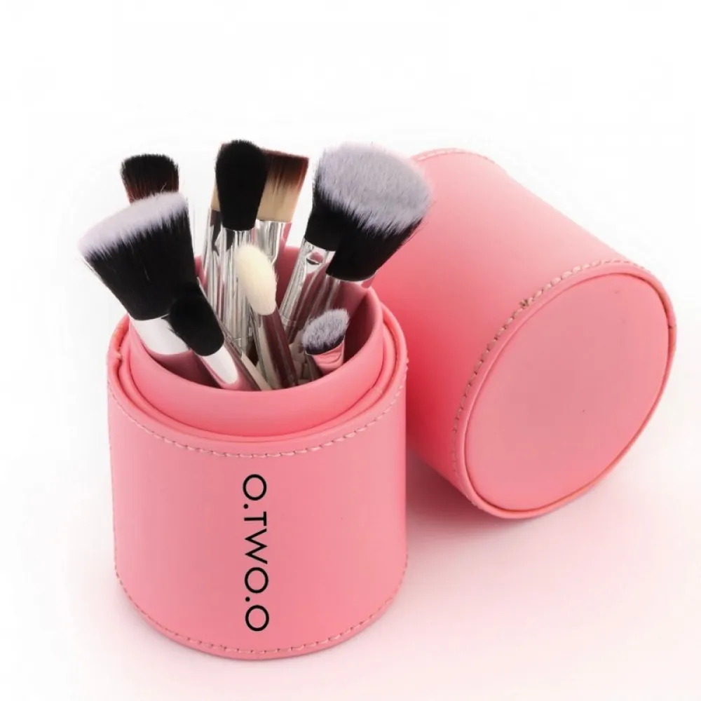 Otto assorted makeup brushes set with case- 10 pieces