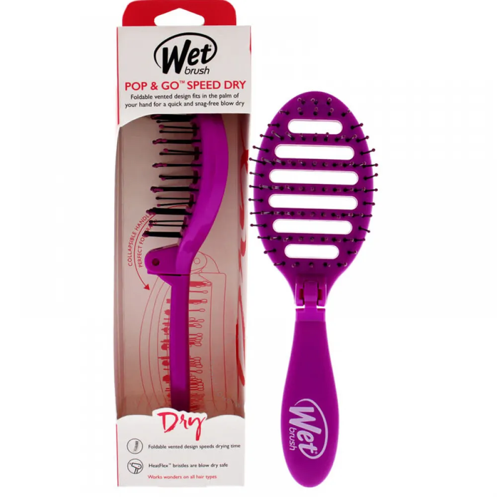 Wet Brush Hair Comb Pop & Go Speed Dry - Purple