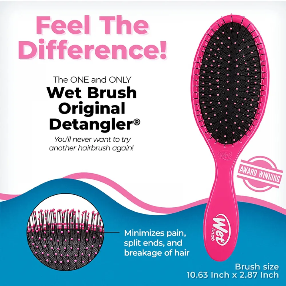 Wet Brush Original Detangler Hair Brush - Pink