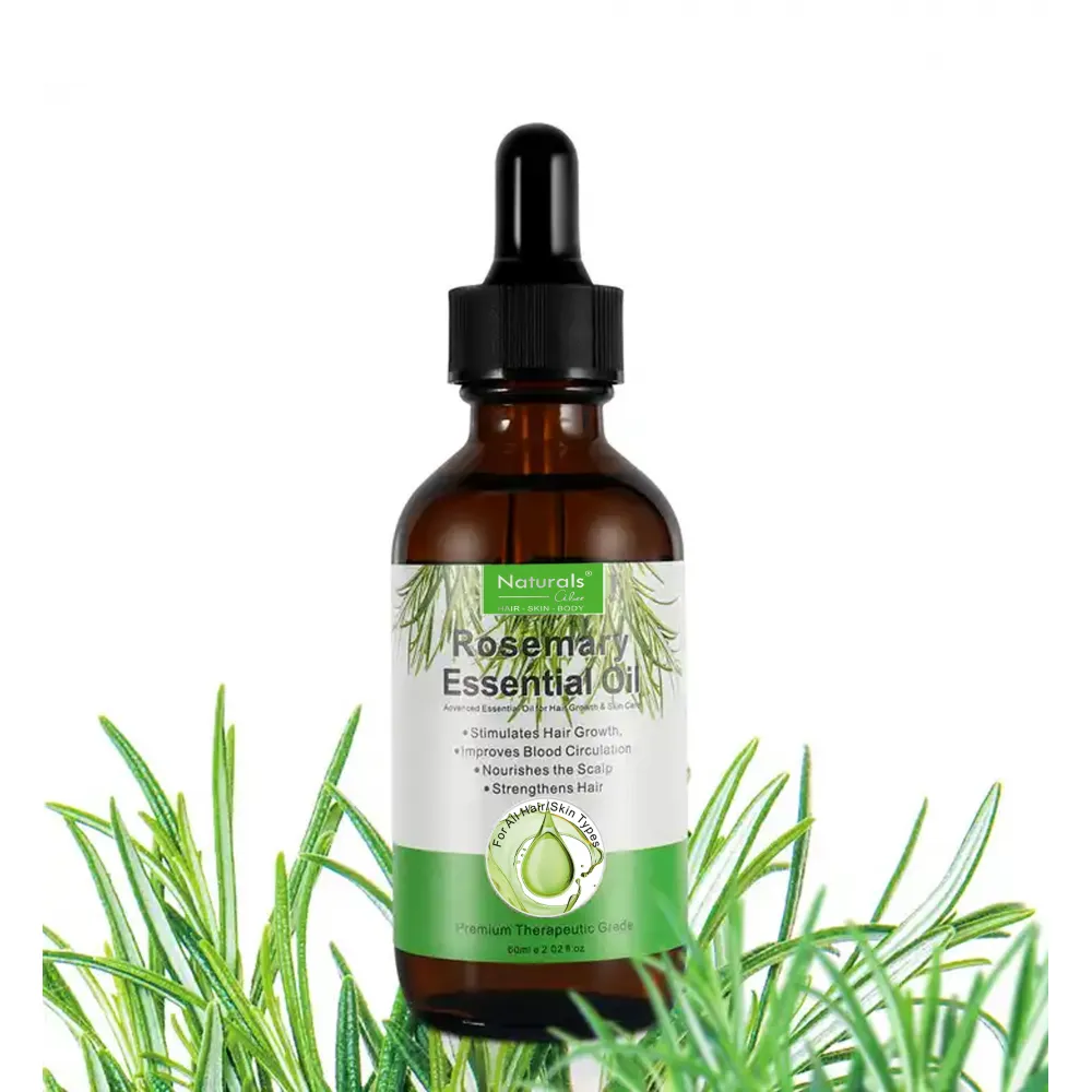 Natural Cibee Rosemary Oil for Hair Growth, Rosemary Essential Oil Nourishes Scalp, Strengthens Hair and Stimulates Hair Growth for Women and Men 60 mil