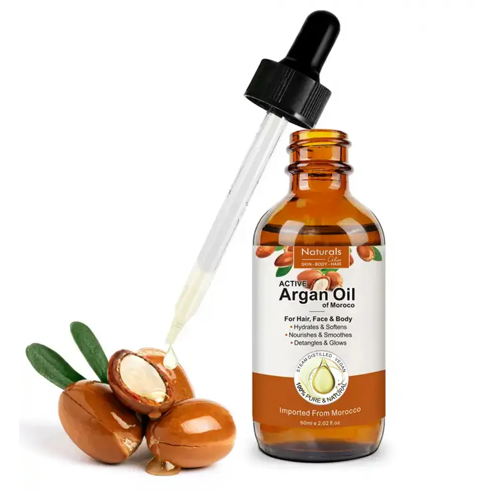 زيت الارغان النقى العضوي لنمو الشعر والعناية بالجسم 60 مل