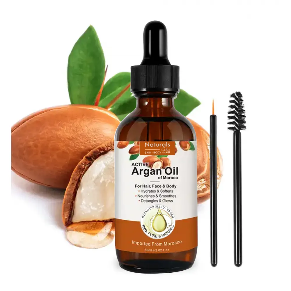 زيت الارغان النقى العضوي لنمو الشعر والعناية بالجسم 60 مل