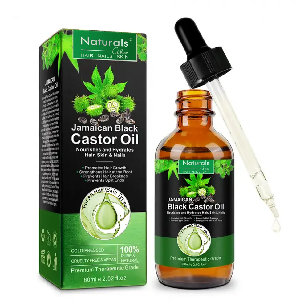Multipurpose Jamaican Black Castor Oil for Hair Growth,Skin Care,Nails &Cuticles,Nourish the Scalp,Dry Skin
