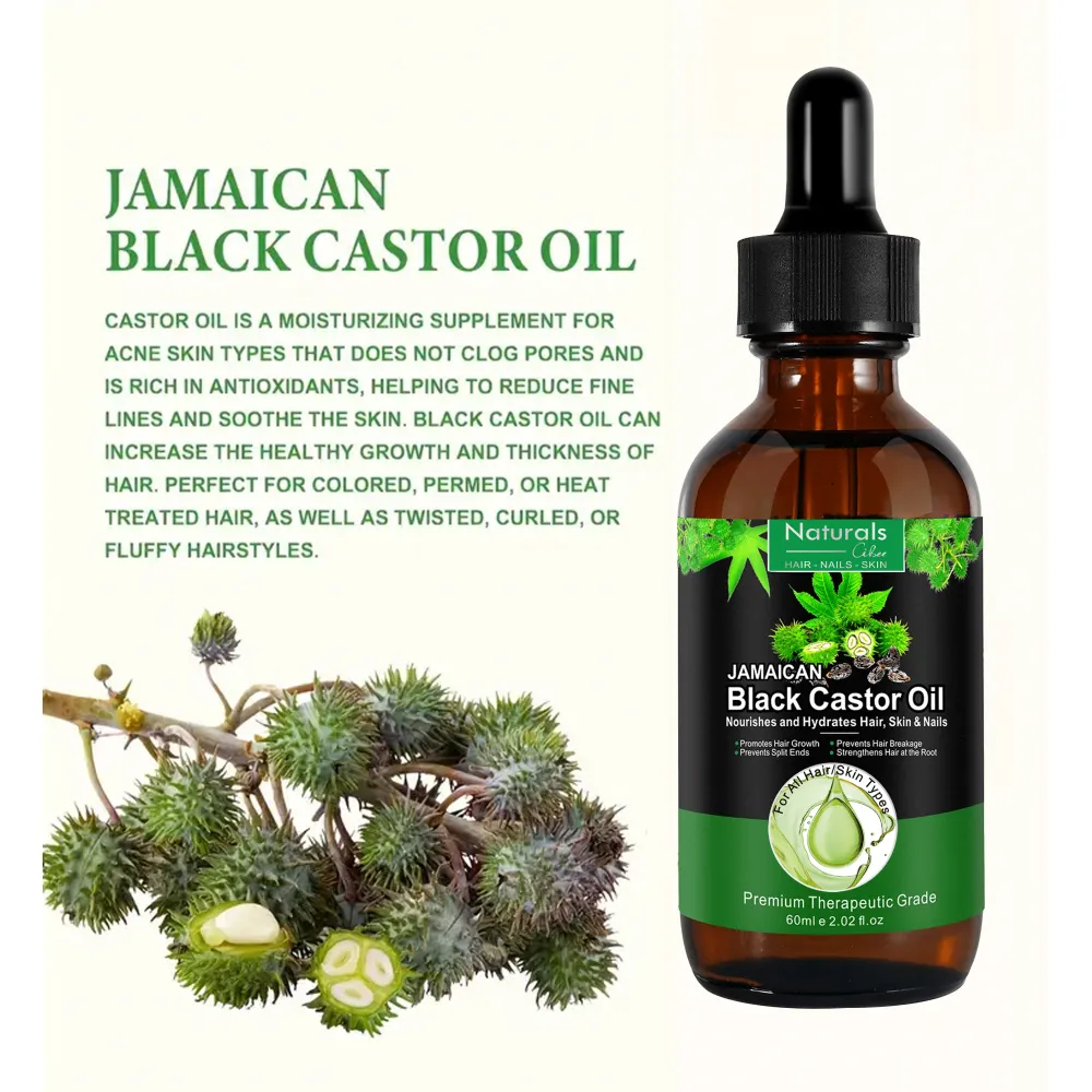 Multipurpose Jamaican Black Castor Oil for Hair Growth,Skin Care,Nails &Cuticles,Nourish the Scalp,Dry Skin