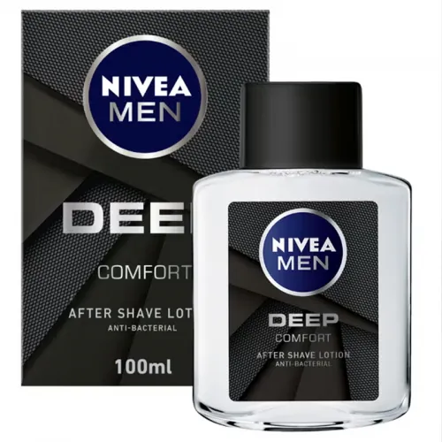 Nivea Men Deep Comfort After Shave Lotion, Antibacterial 100ml