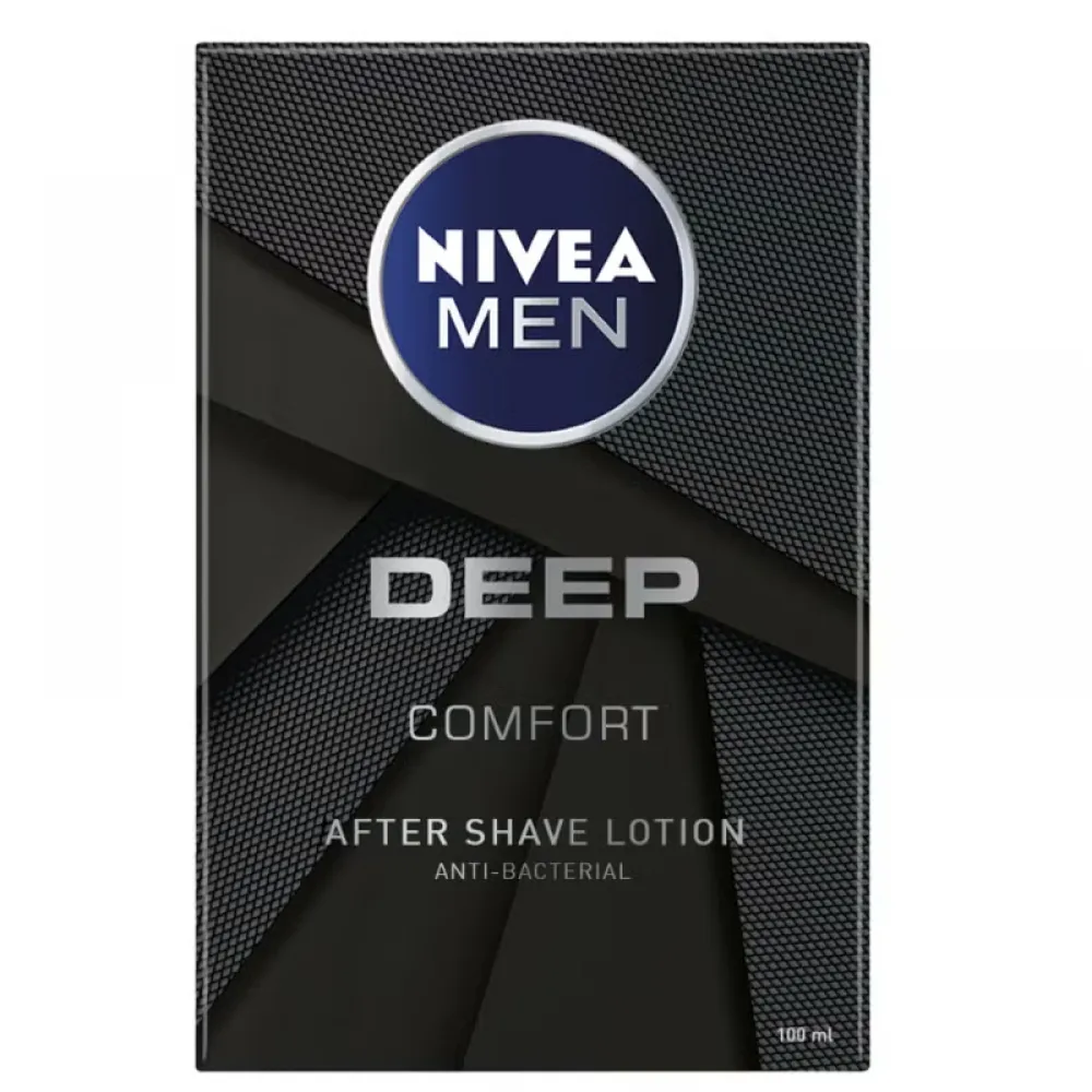 Nivea Men Deep Comfort After Shave Lotion, Antibacterial 100ml