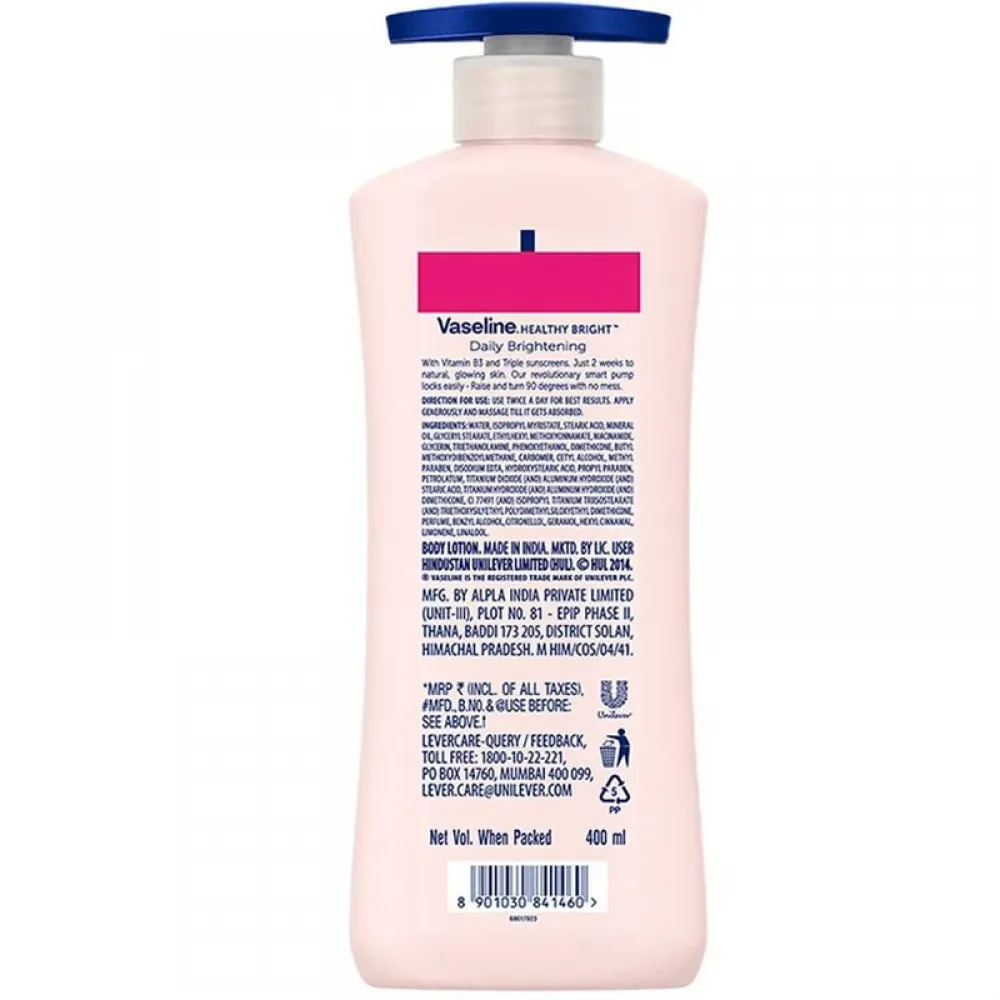 Vaseline Essential Even Tone UV Lightening Body Lotion - 400ml