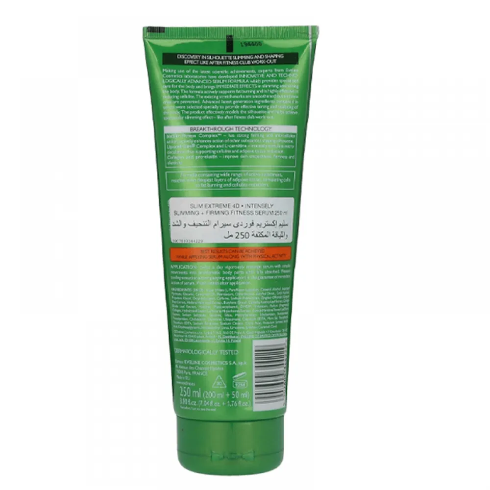 Eveline Slim Extreme 4D Slimming and Firming Serum Anti-Cellulite Fitness - 250 ml