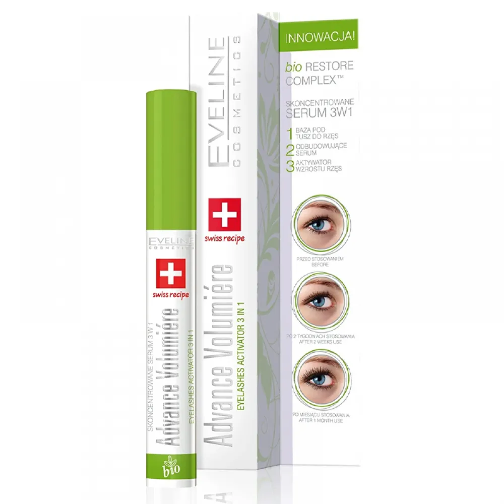 Eveline 3-in-1 eyelash growth booster serum