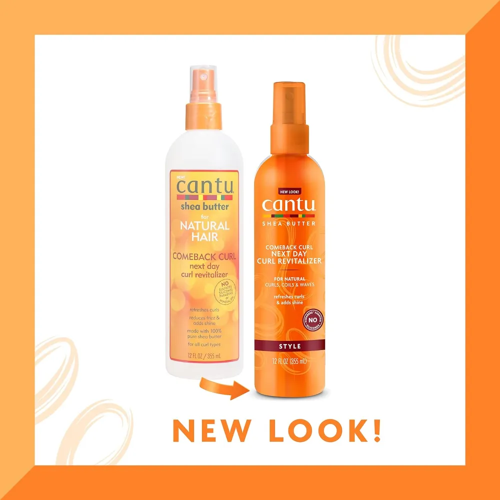 Cantu Shea Butter Comeback Curl Next Day Curl Revitalizer Spray for Natural Hair - 355ml
