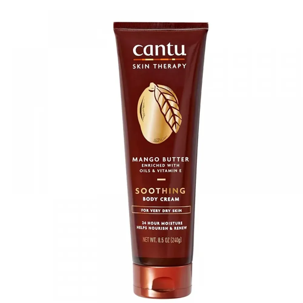 Cantu Soothing Body Cream with Mango Butter for Very Dry Skin - 240 gm