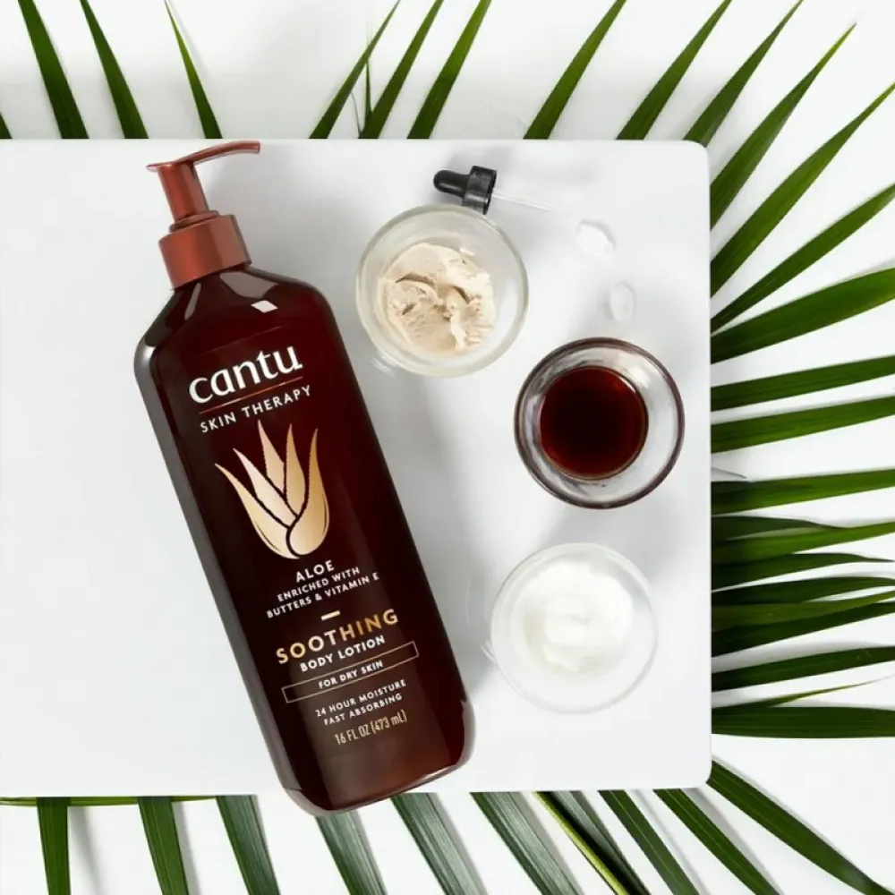 Cantu Skin Therapy Body Lotion with Aloe Vera & Vitamin E for Dry Skin - 473 ml