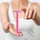 Box of 16Women Pink Razor Blades Disposable Stainless Steel High End Twin Blade Razors