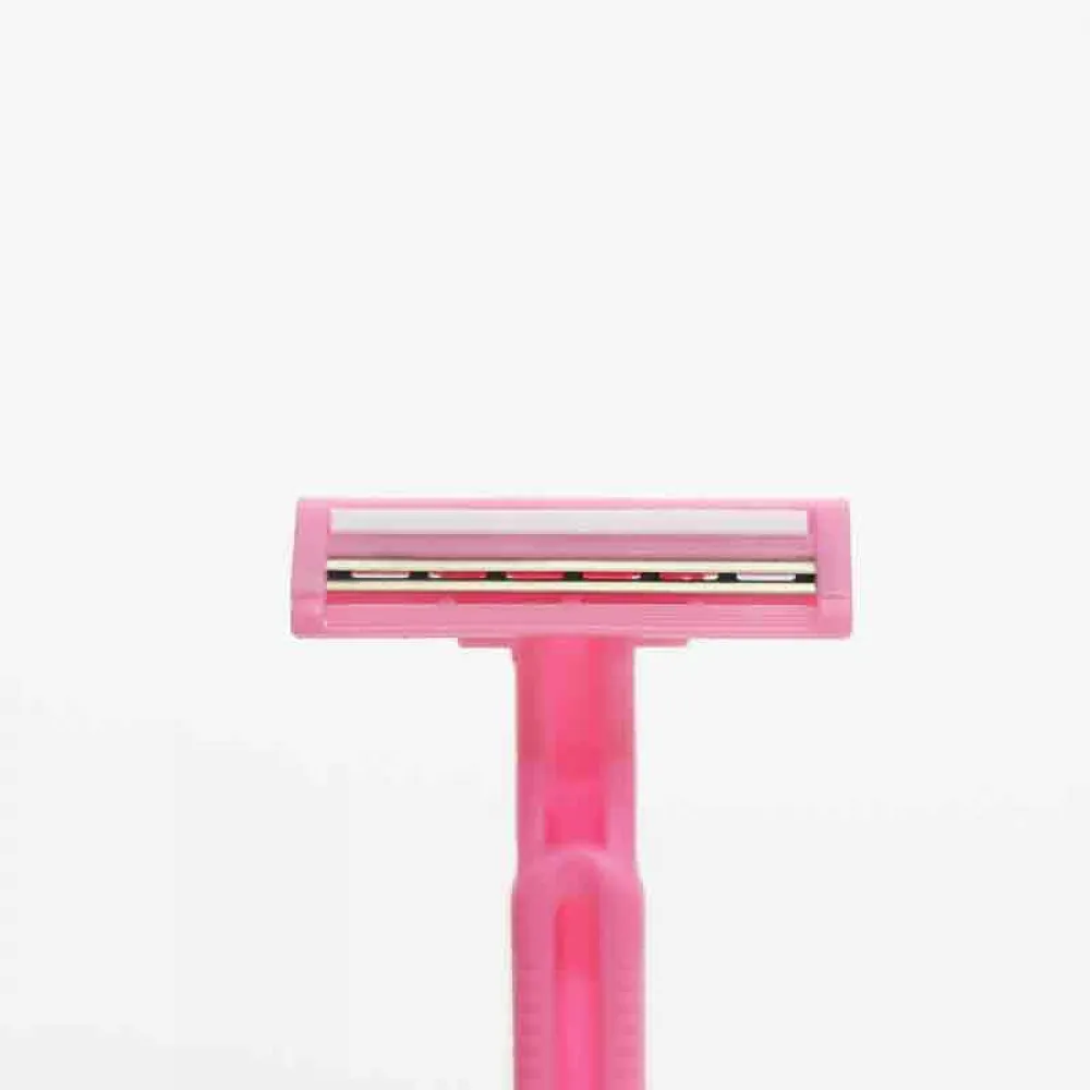 Box of 16Women Pink Razor Blades Disposable Stainless Steel High End Twin Blade Razors