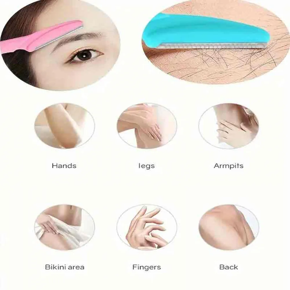 3-Bolandlaura Ladies Razor For Facial And Body Hair Yellow/Pink/Purple