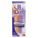 3-Bolandlaura Ladies Razor For Facial And Body Hair Yellow/Pink/Purple