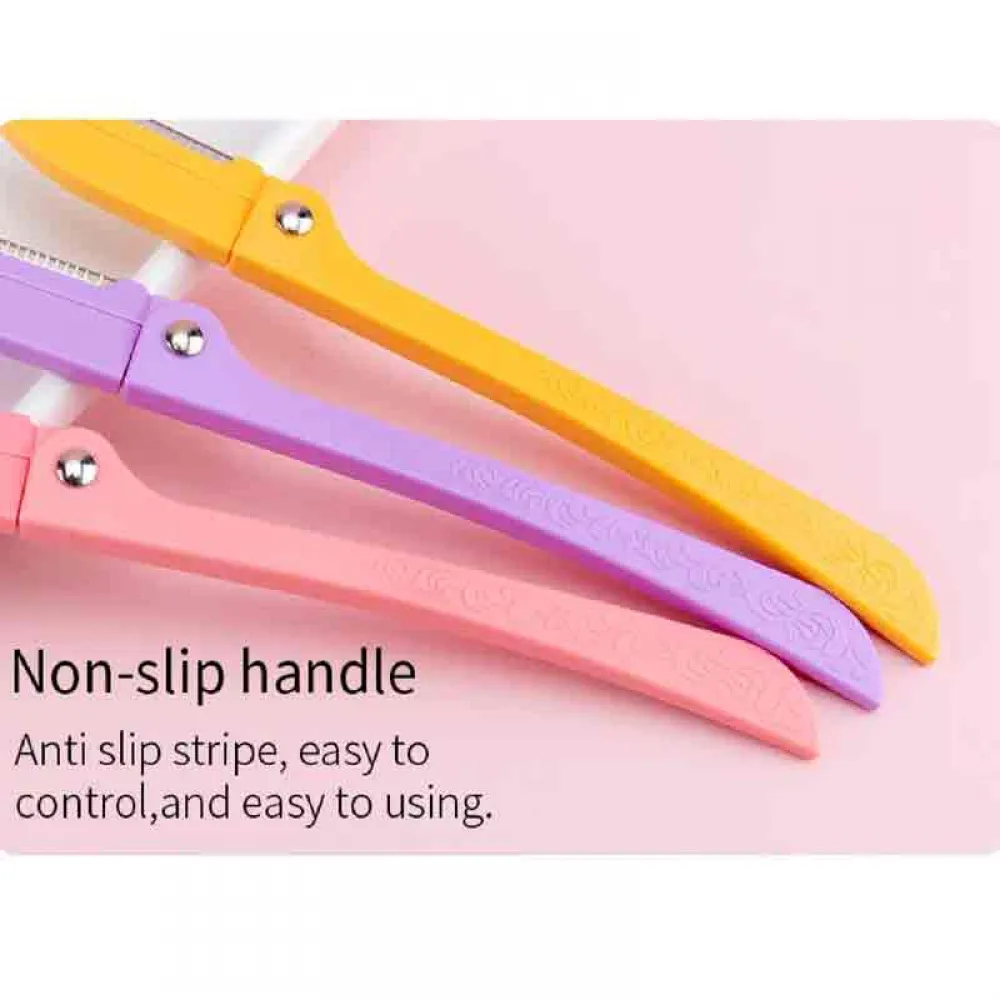 3-Bolandlaura Ladies Razor For Facial And Body Hair Yellow/Pink/Purple
