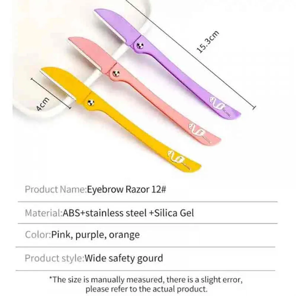 3-Bolandlaura Ladies Razor For Facial And Body Hair Yellow/Pink/Purple