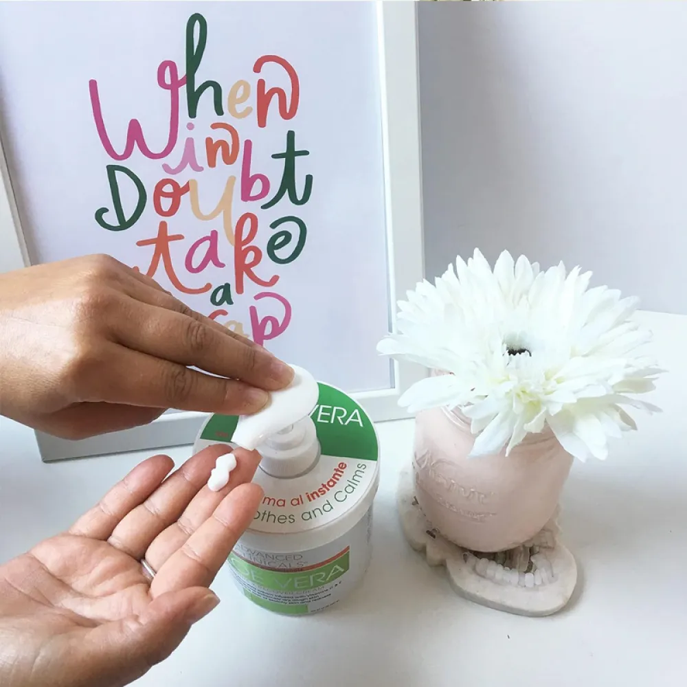 Advanced Clinicals, Aloe Vera, Soothe + Recover Cream, 16 oz (454 g)