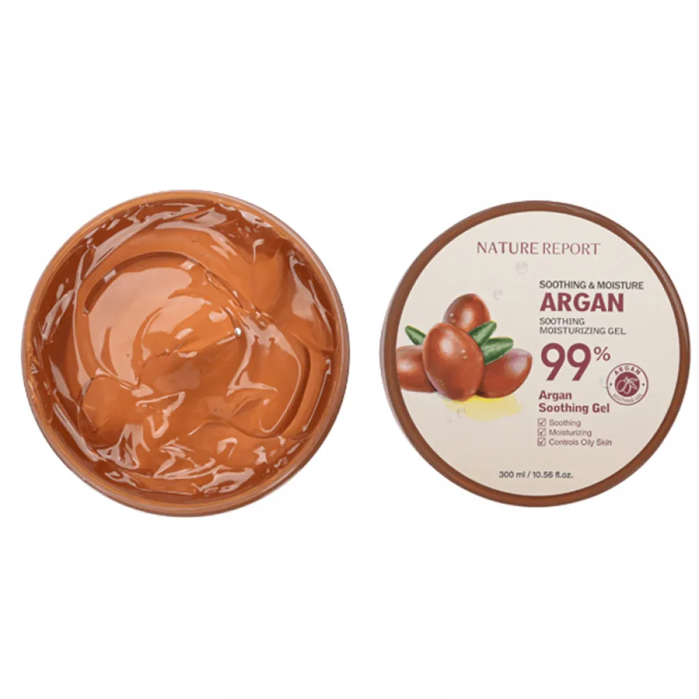 Nature Report Natural Argan Soothing And Moisture Gel - 300ml