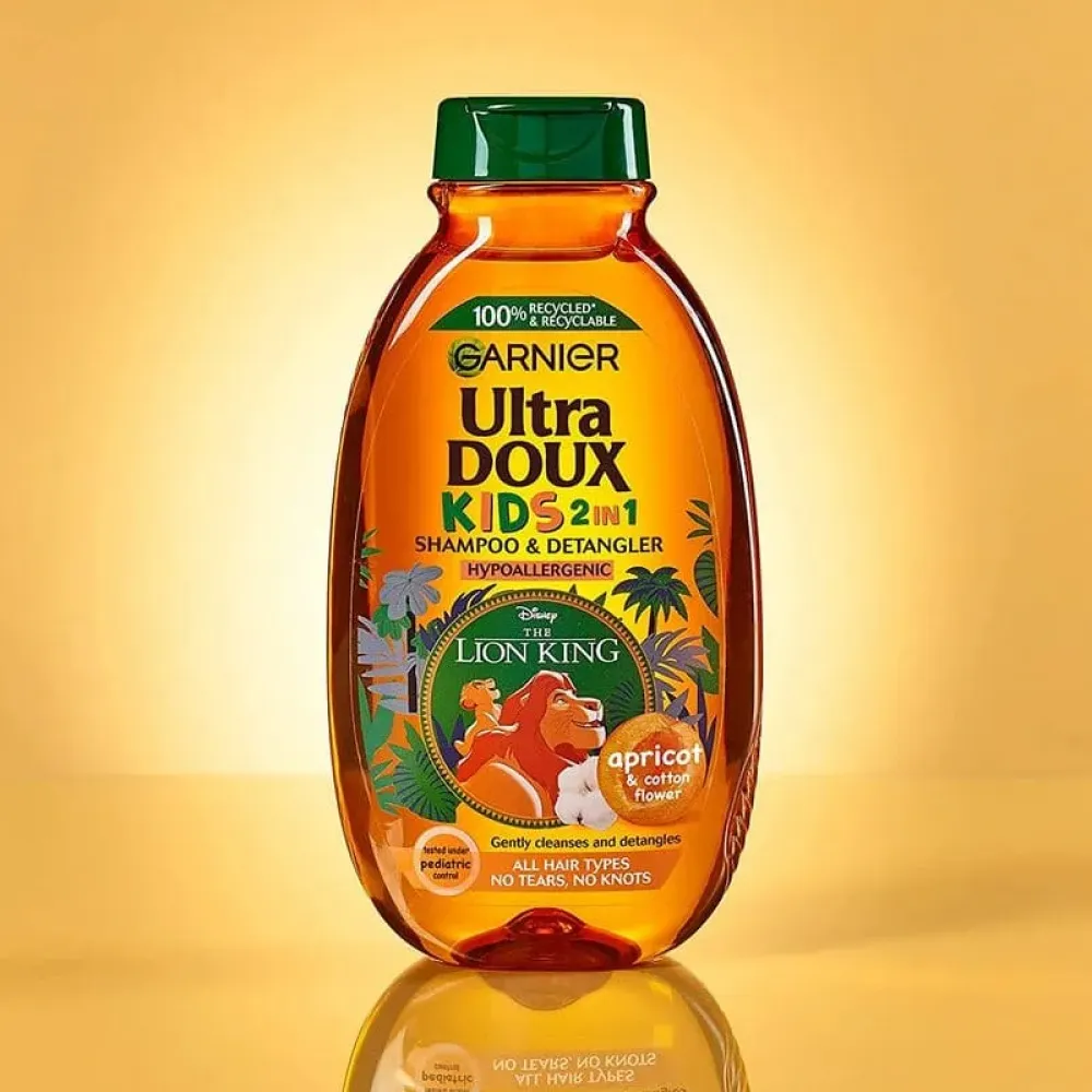 Garnier Ultra Doux Kids 2 in 1 Shampoo & Detangler Cherry & Soft Almond - 400ml
