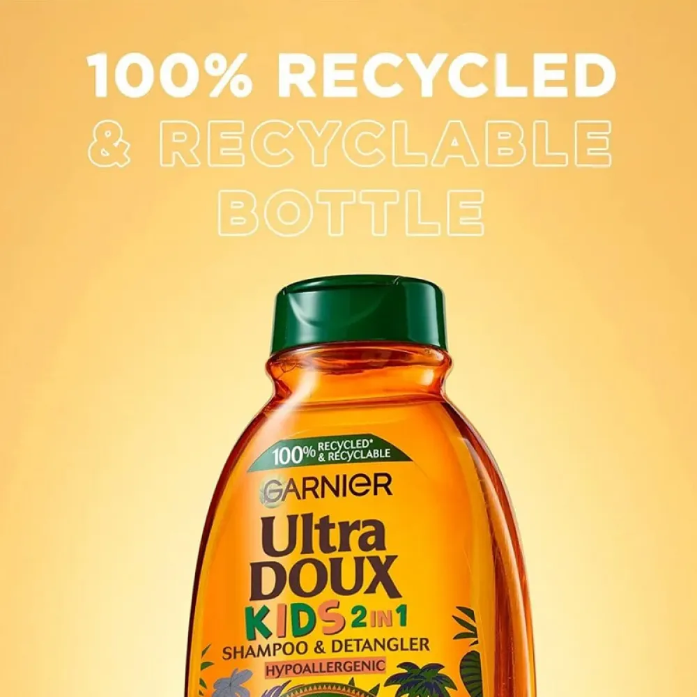 Garnier Ultra Doux Kids 2 in 1 Shampoo & Detangler Cherry & Soft Almond - 400ml