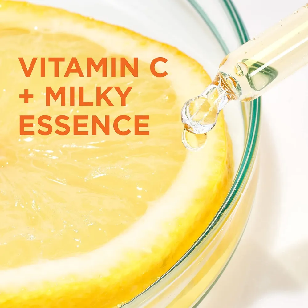 Garnier SkinActive Fast Bright Instant Bright Tissue Mask with Vitamin C and Milky Essence - 28gm