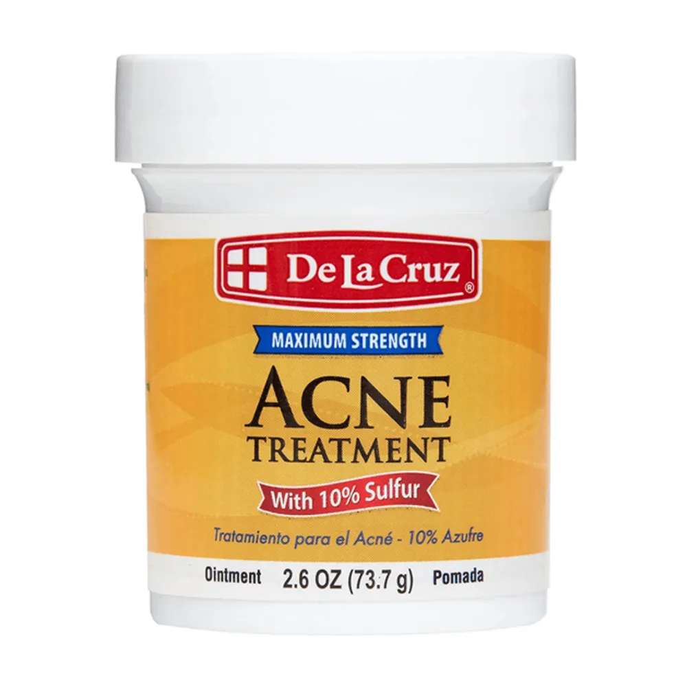 De La Cruz Acne Treatment with 10% Sulfur - 73.7g