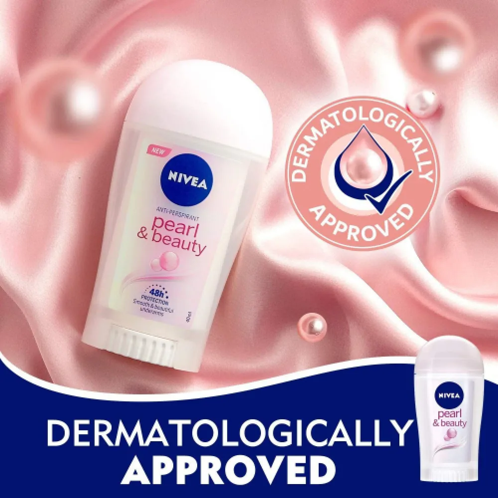 Nivea, Deodorant Stick, Pearl & Beauty, for Women - 40 Ml