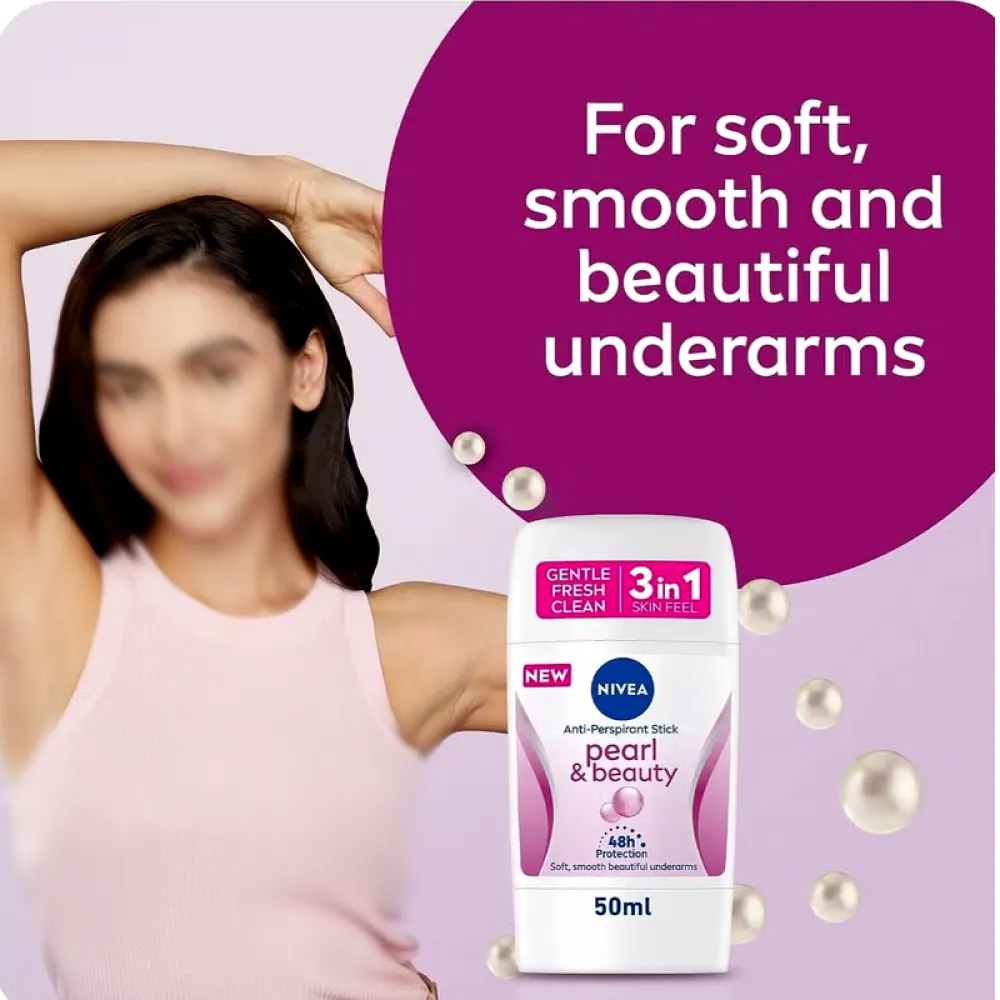 Nivea, Deodorant Stick, Pearl & Beauty, for Women - 40 Ml