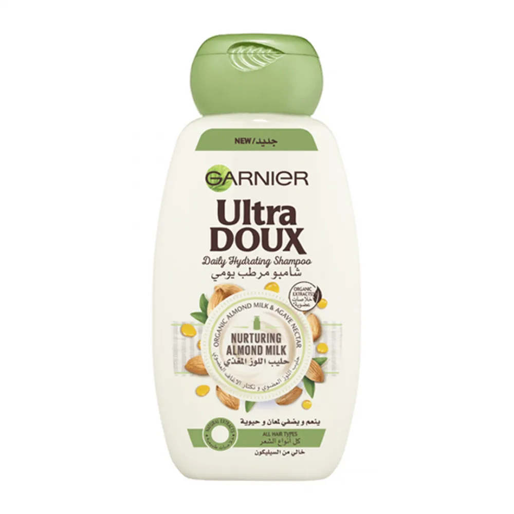 Garnier Ultra Doux Nurturing Almond Milk Daily Hydrating Shampoo - 400ml
